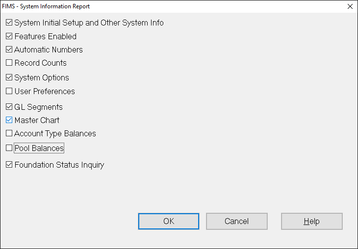 System Information Report